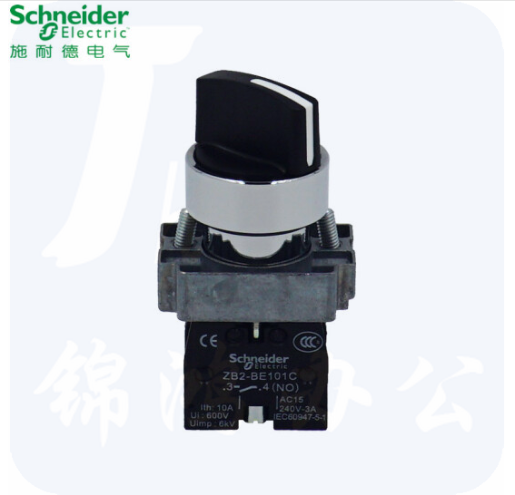 施耐德电气 XB2BD33C 选择开关3档  3位自锁 2常开 转换