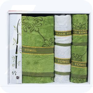 洁丽雅浴巾毛巾礼盒 1条浴巾+4条毛巾