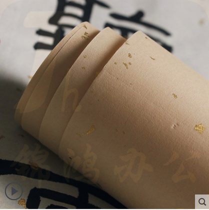 三舍 雪花洒金卷 宣纸书法专用作品纸 仿古色（0.35*20米）