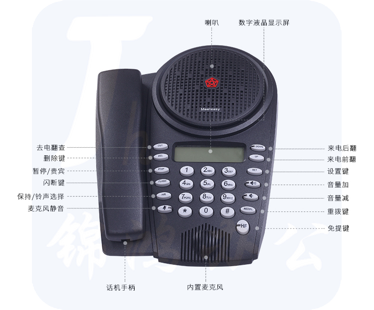 好会通（Meeteasy） Me 标准型 音频会议系统电话机-京东