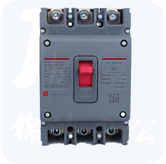 德力西 空气开关 塑壳断路器 过载保护 CDM3-250S/3300 200A