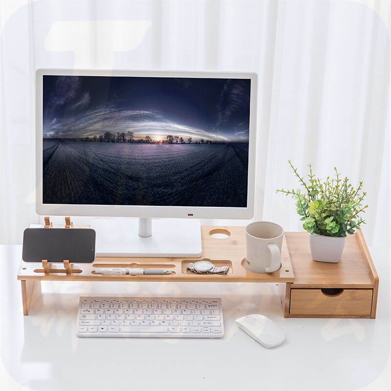 倍方 电脑显示器增高  小鹿款单抽款  电脑底座 电脑增高  显示器底座