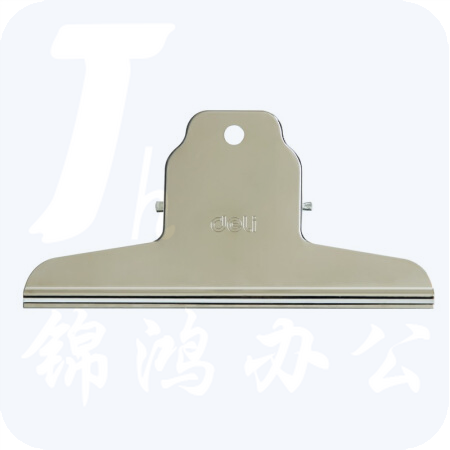 得力（deli）山形铁票夹 9531 不锈钢夹子 145mm/4只