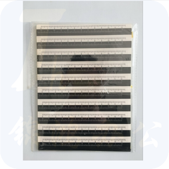 12cm黑白双色不干胶比例尺   100条/包