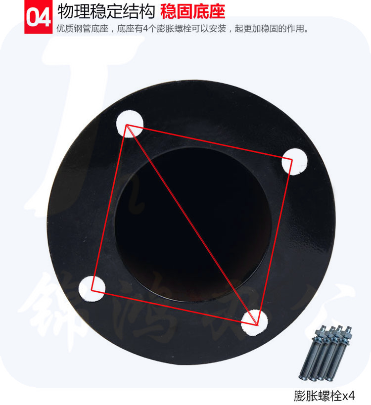 趣行 金属固定路桩 停车位反光立柱 警示柱交通安全设施挡车柱-京东