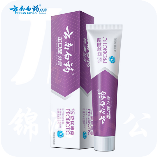 云南白药 金口健 牙膏 持久清新口气 平衡口腔菌群 （益优薄荷145g ）