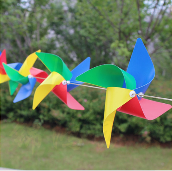 户外五彩风车 色风车 17cm 装扮用品