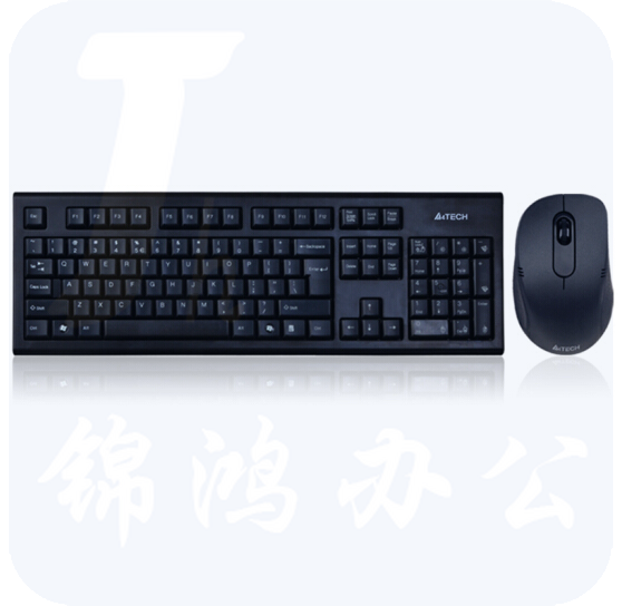 双飞燕 A4TECH 无线键鼠套装 7100N (黑色)