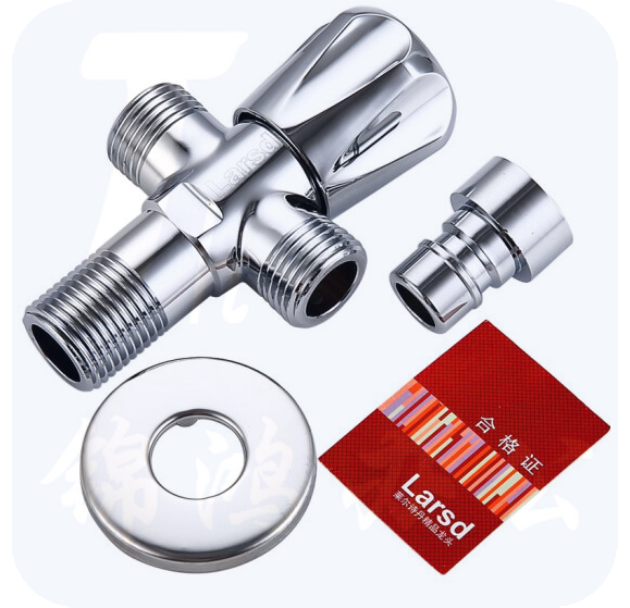 双用角阀 一进二出三通角阀 全铜