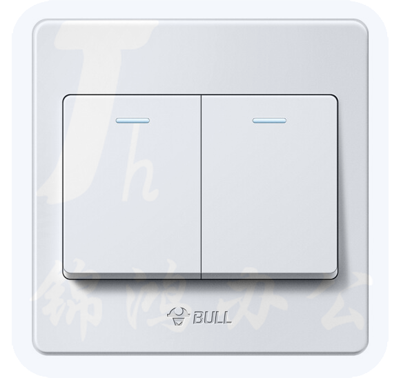 公牛 开关插座  二开单控开关 86型 G07K211