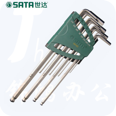 世达（SATA）12件英制特长球头内六角扳手组套 货号09102