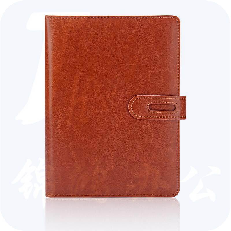 申士商务活页皮面本活页B5/95张 棕黄色（个）