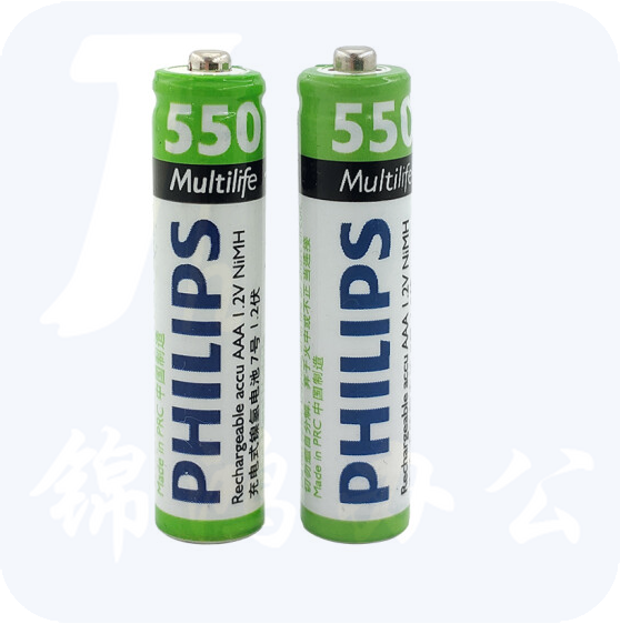 飞利浦（PHILIPS）无绳电话机充电电池镍氢7号2节数字子母电话机无线子机专用 2节货号：HXE