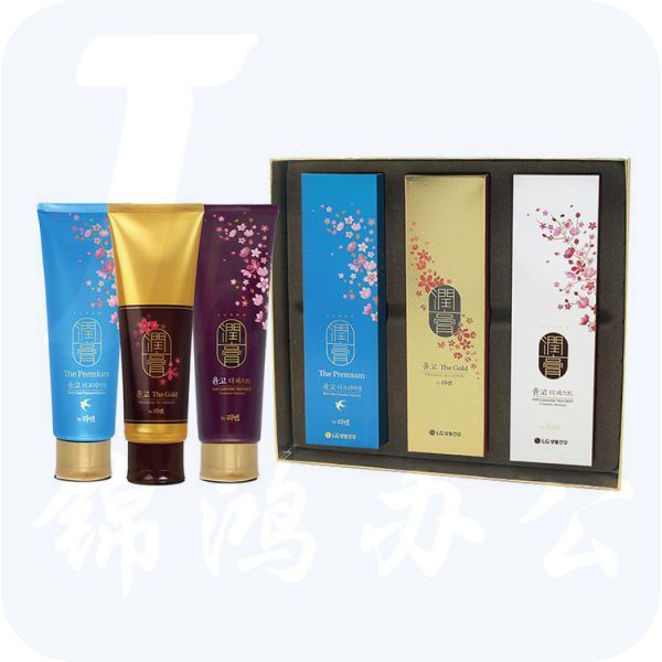 LG 润膏奢享三支装 奢华闪耀250ml 舒盈滋养250ml 水凝养护燕窝250ml