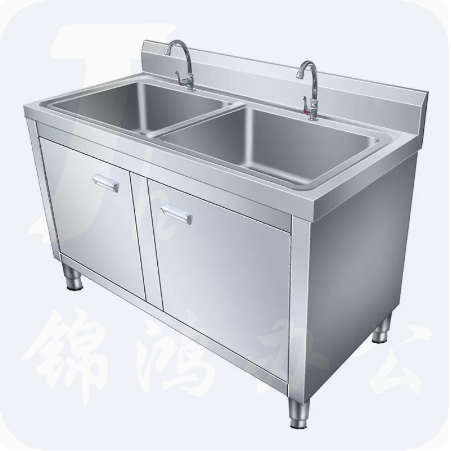 不锈钢水池  柜式洗手池 1200*600*900cm 货号：JC