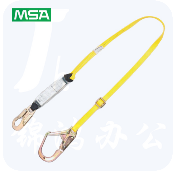 梅思安/MSA 10106902单腿吸震绳 长度可调节 65mm开口挂钩