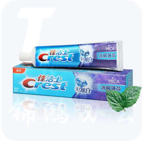 佳洁士 180g 冰极薄荷 3D炫白双效牙膏(24支/箱)