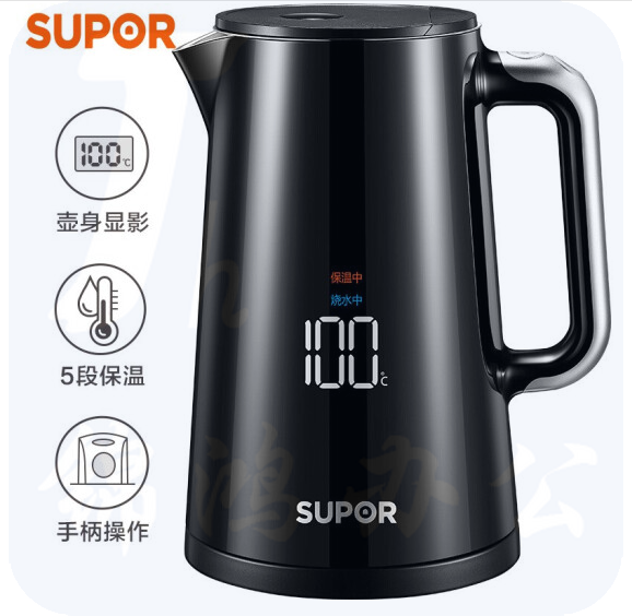 苏泊尔（SUPOR）SW-15S62A 电水壶热水壶 保温304不锈钢电热水壶