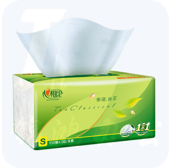 心相印抽纸 茶语丝享系列3层150抽面巾纸 S码 132mm*190mm