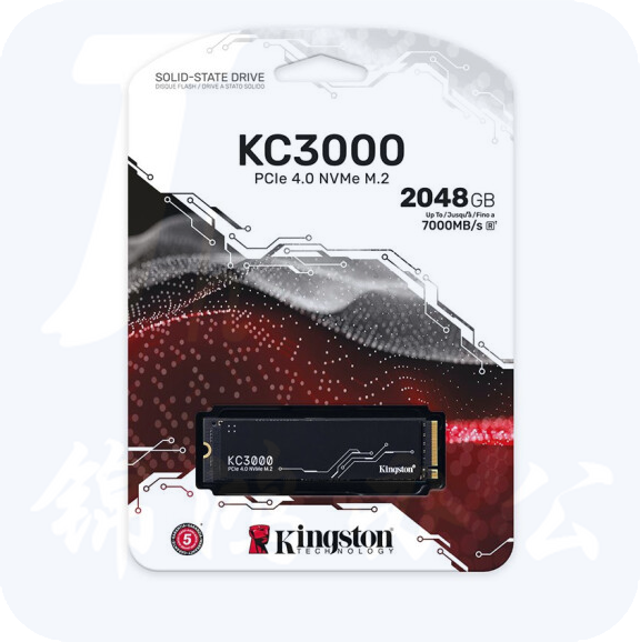 金士顿   KC3000系列 2TB SSD固态硬盘 M.2接口(NVMe协议 PCIe 4.0×4) SKC3000D/2048G