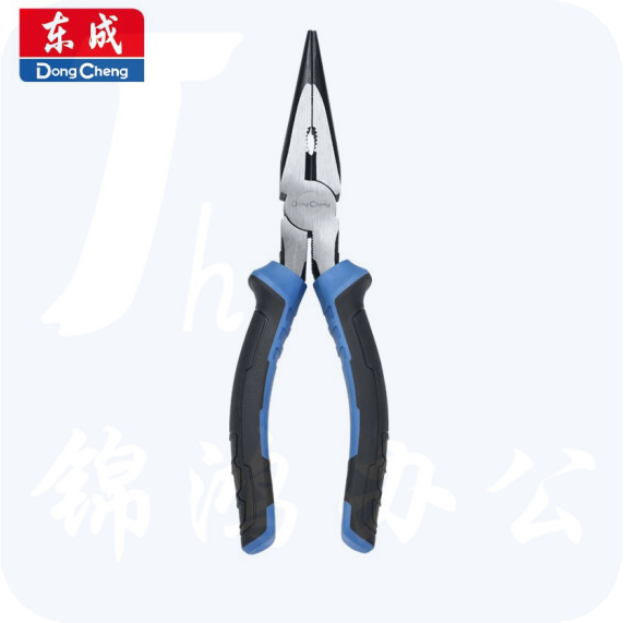 东成  手动工具尖嘴钳 斜嘴钳  尖嘴钳8寸200mm   货号：JC