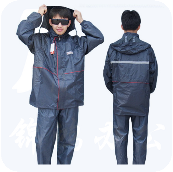 红豆 雨衣雨裤套装男 分体雨衣 藏青色XXXL