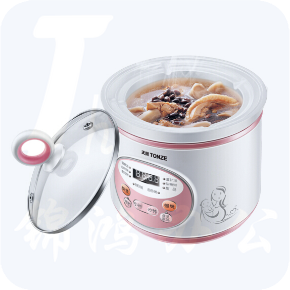 天际 DGD-12DD 宝宝煮粥锅 煲粥锅 自动婴儿辅食锅BB煲 电炖锅炖盅陶瓷  货号：WY