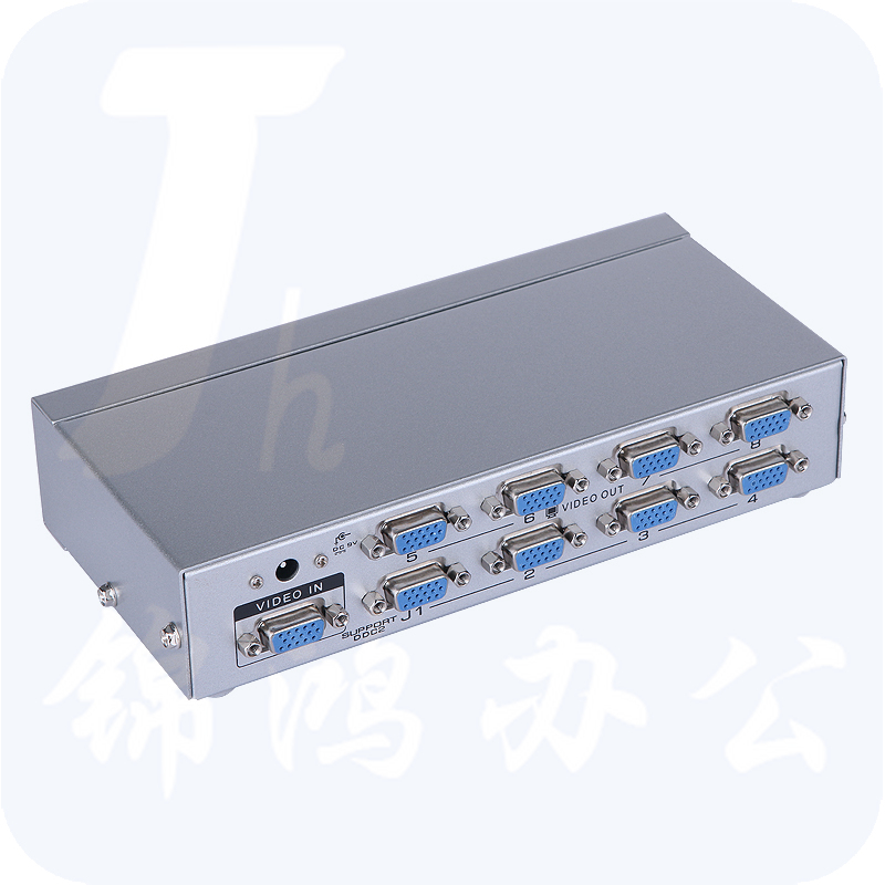 迈拓维矩MT-5008高清1进8出电脑显示器工程级VGA分配器