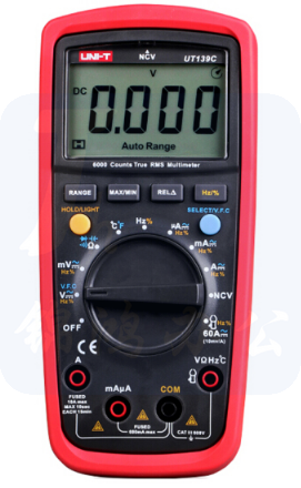 优利德 （UNI-T）有效值数字万用表 防烧自动量程  UT139C
