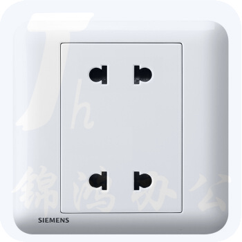 西门子(SIEMENS)开关插座皓睿10A四孔插座 玉釉白