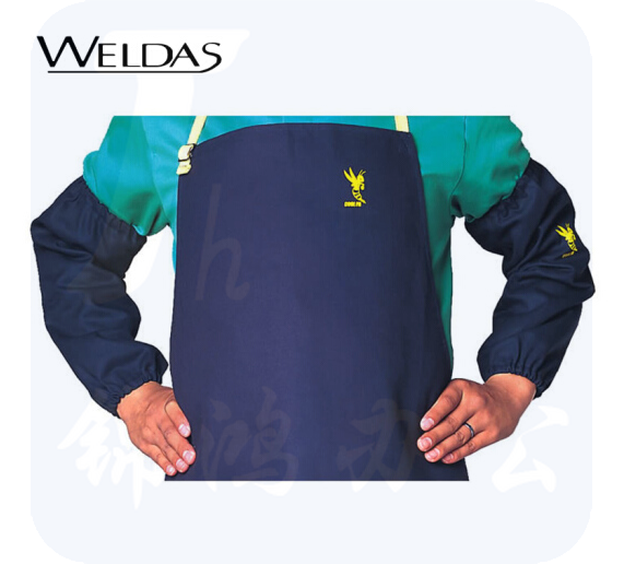 威特仕 33-8036雄蜂王海军蓝电焊护胸围裙91cm长阻燃耐磨围裙