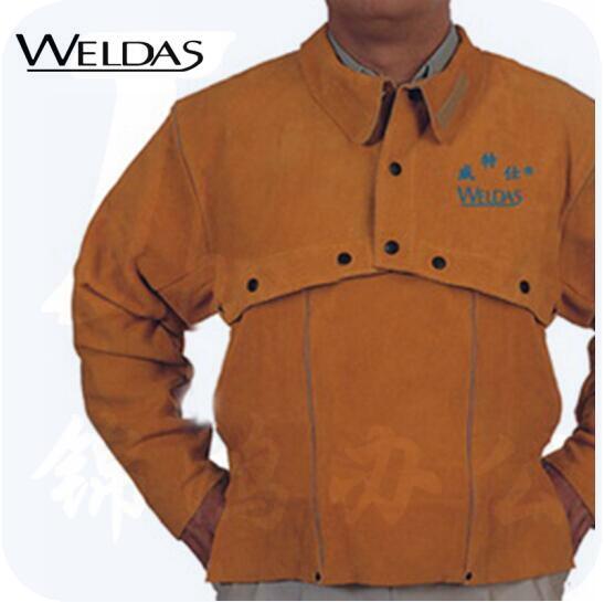 威特仕 / WELDAS 44-2020 金黄色纯牛皮皮围身51cm长皮围身与开背式焊服配套使用 1件