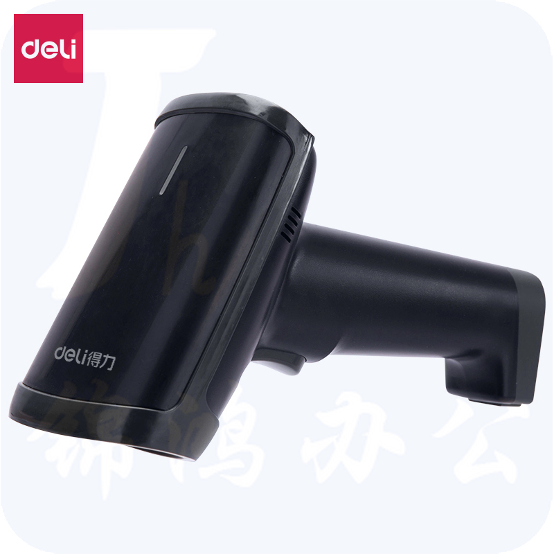 得力14950有线一二维扫码枪 影像式条码扫描器(黑)