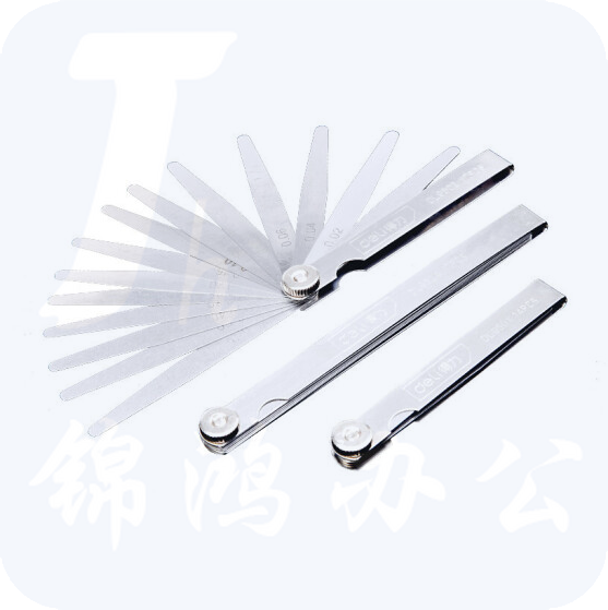 得力(deli) 不锈钢塞尺 间隙尺17件套塞尺100Lx0.02-1.00mm DL9502