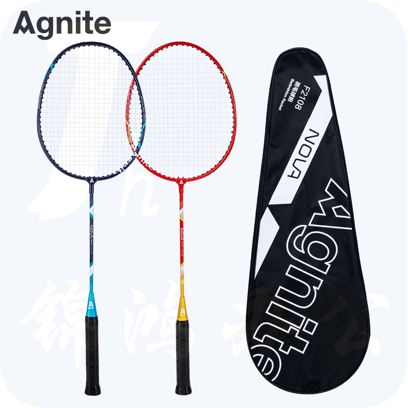 安格耐特F2108羽毛球拍(蓝+红)(2个/副)