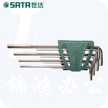 世达（SATA）12件英制特长内六角扳手组套 货号09104