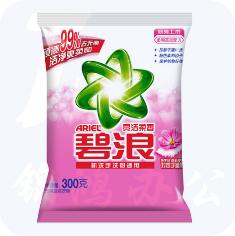 碧浪(Ariel)洗衣粉（亮洁）300g 16袋/件