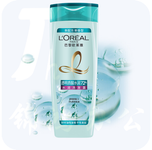 欧莱雅 透明质酸水润去屑洗发露 400ml (倍爽)