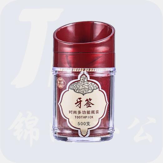 唐宗筷 桶装竹牙签 家用一次性水果签 水果叉子 500支装 A3901