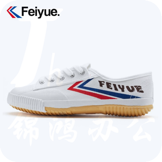 飞跃（Feiyue） 经典低帮帆布鞋 跑步鞋  透气白鞋 白色  货号：YC