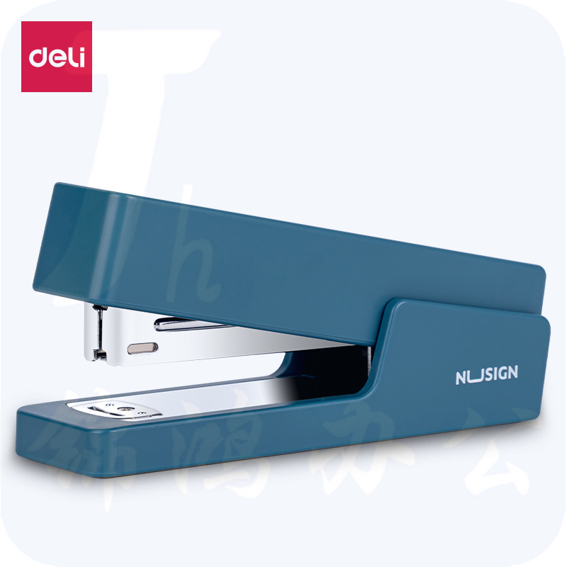得力NS082纽赛订书机订书器(蓝色)(12#钉)