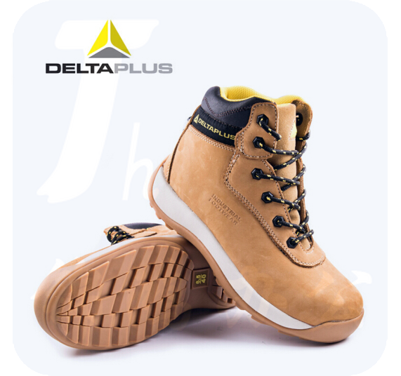 代尔塔  301912-米色传奇系列S3高帮安全鞋 防水防砸防刺穿
