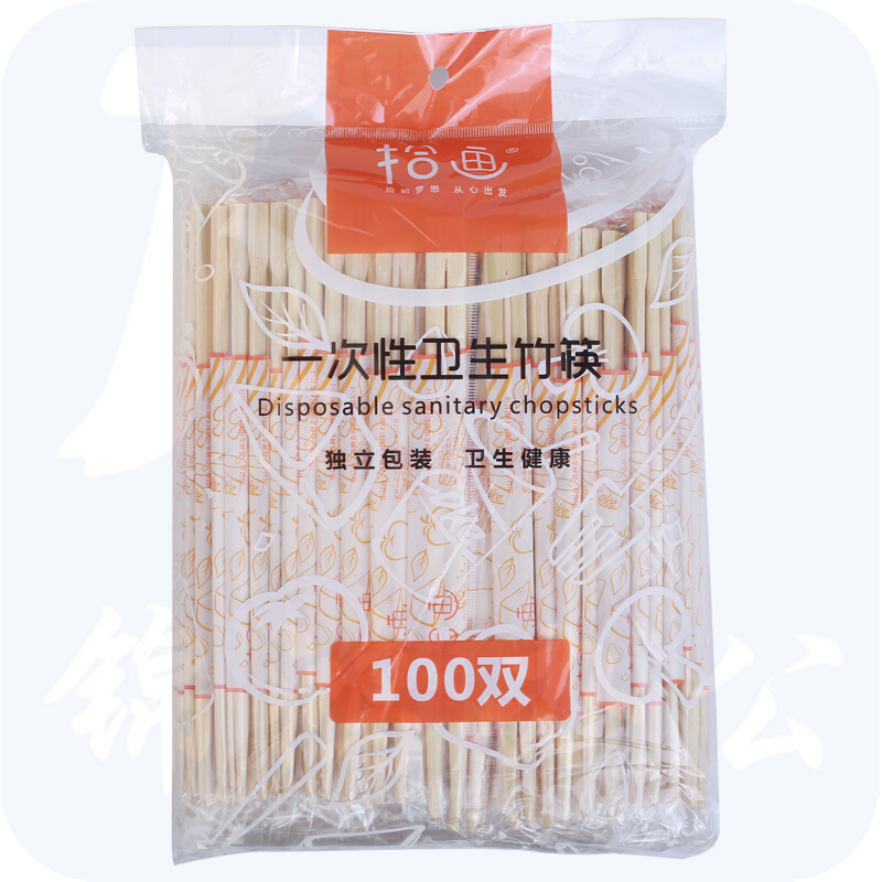 拾画 一次性筷子100双装 (每双附牙签1支）SY-6132