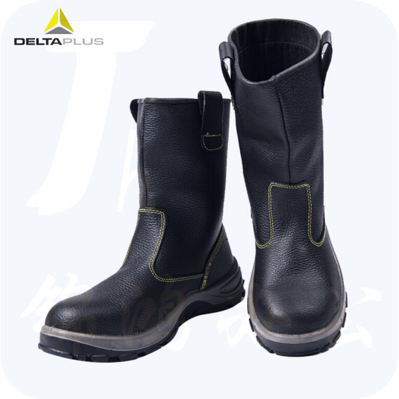 代尔塔301404 高帮靴子 男女安全鞋防砸防刺 耐磨耐油 高帮劳保靴 秋冬款工作鞋 高筒靴 301404