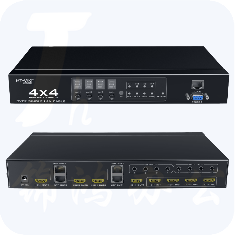 迈拓维矩MT-ED404 4进4出hdmi切换器四进四出高清电脑分配器带延长器