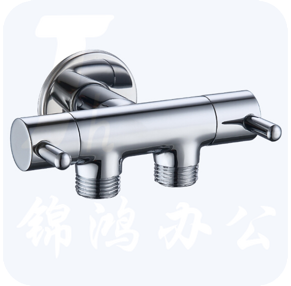 一进二出三通式 角阀止水阀 全铜
