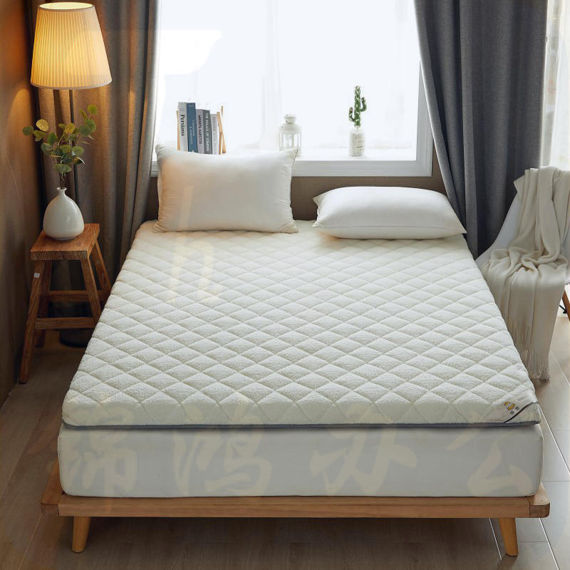 羊羔绒床垫 垫褥  宿舍床垫子  120*200cm/90*200cm  白色/灰色