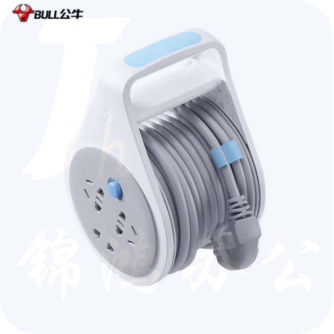 公牛GN-802 3位10米 绕线器工程接线盘/工程卷线盘/过热保护卷盘插座