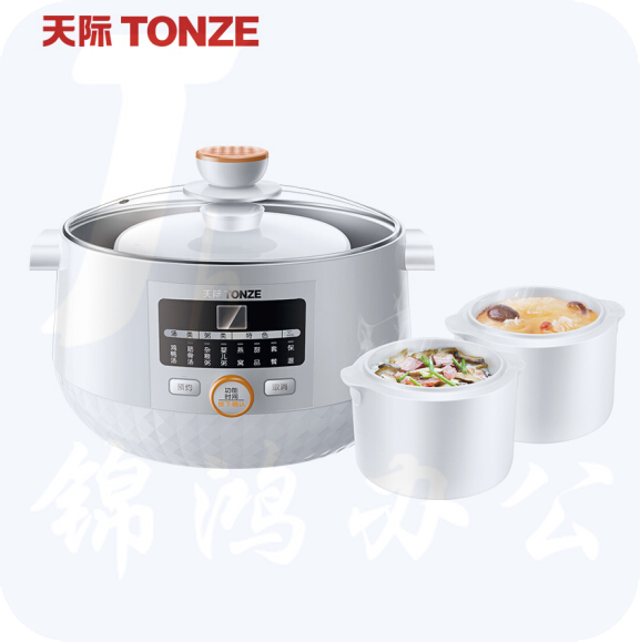 天际（TONZE） DGD18-18BG 1.8L 电炖锅 电炖盅隔水炖 煮粥煲汤锅 燕窝炖盅 货号：WY