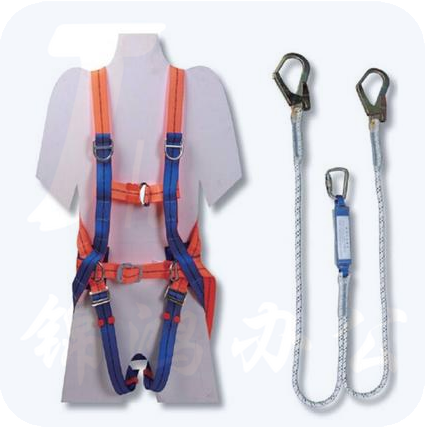 套装安全带 全身五点安全带套装 双钩安全带坠落防护680801